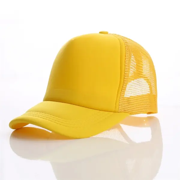 Flat Bill Foam Trucker Cap