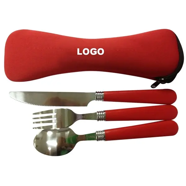 3 Pieces Fork knife Spoon Cutlery Set