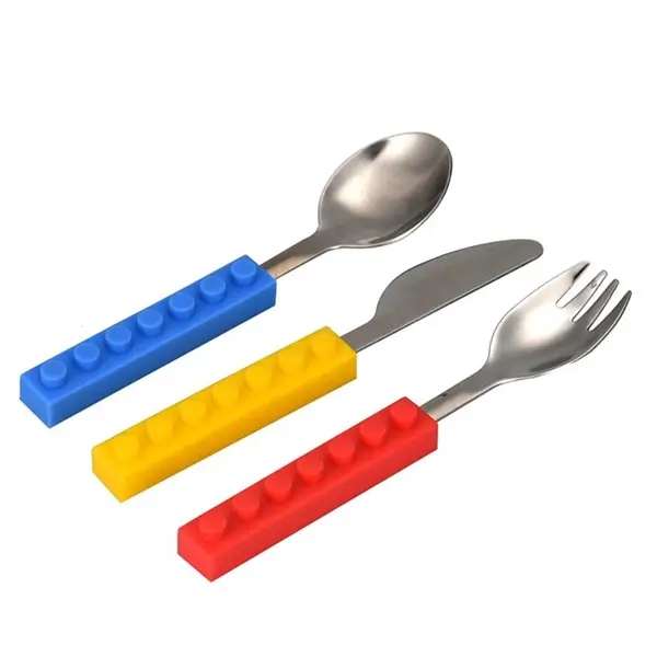 3 Pieces Building Block Lego Design Knife Fork & Spoon
