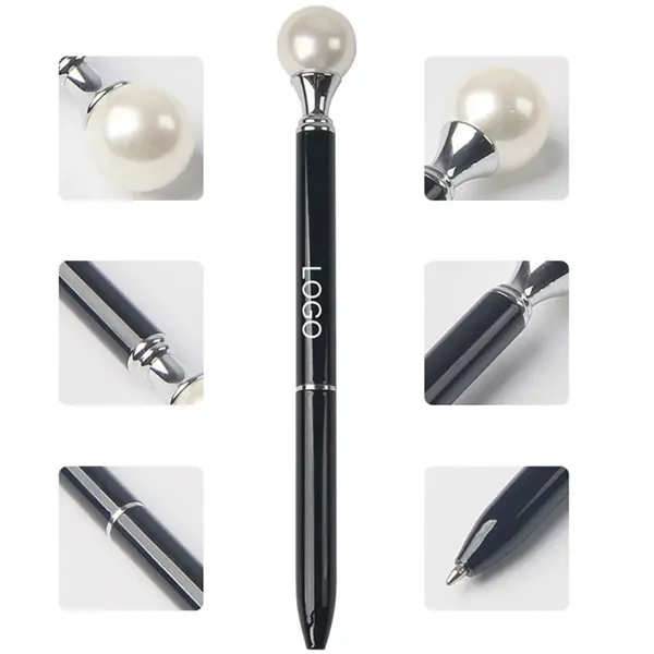 White Pearl Head Ballpoint Pen