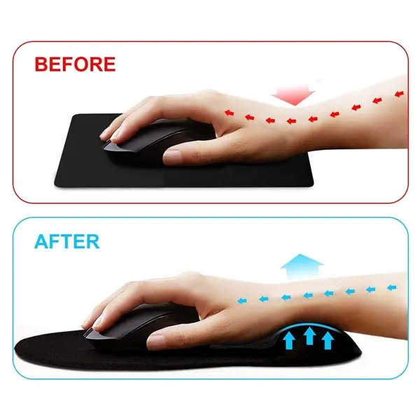 Mouse pad with wrist support