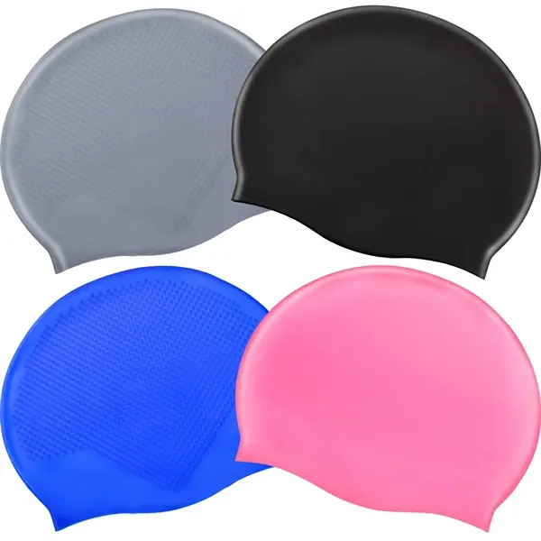Solid Silicone Adult Swim Cap