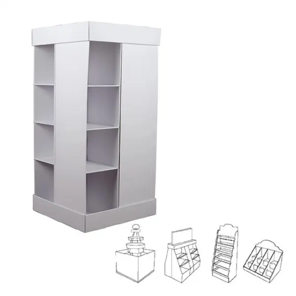 Paper Creative Furniture Trade Show Display Market Rack