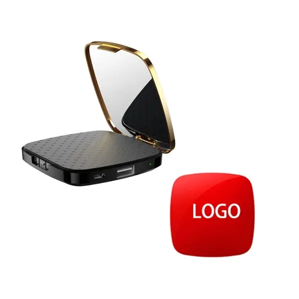 2000mAh Cosmetic Mirror Phone Power Bank Charger