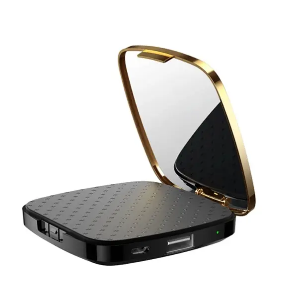 2000mAh Cosmetic Mirror Phone Power Bank Charger