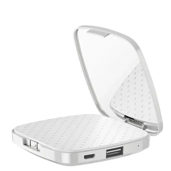 2000mAh Cosmetic Mirror Phone Power Bank Charger