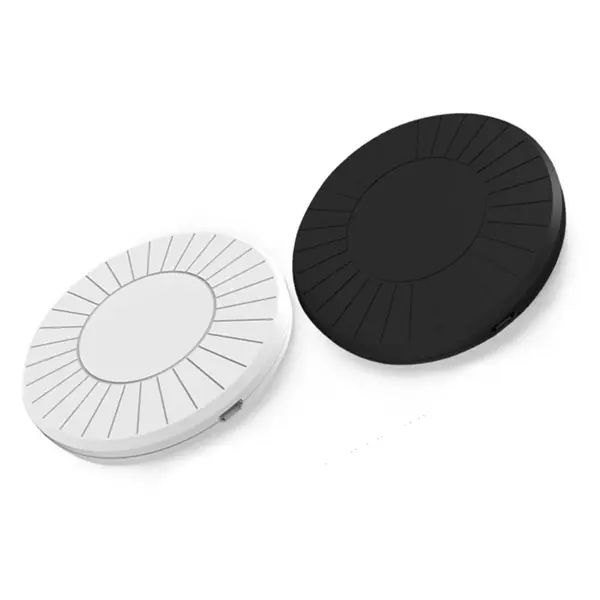 4.5" Black Disk Plastic Wireless Phone Charger