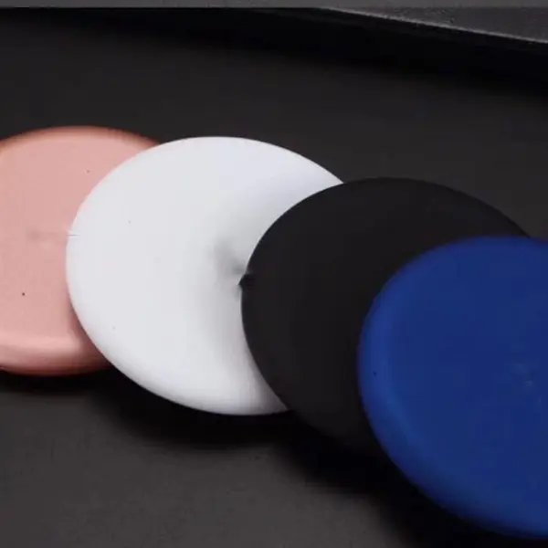 4.0" Black White Disk Metallic Wireless Phone Charger