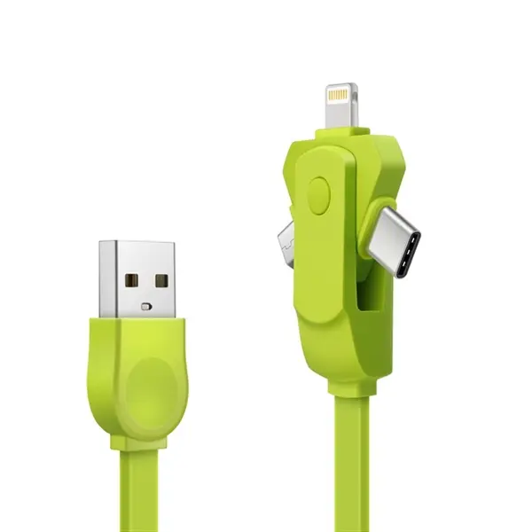 3 in 1 Multi Charging Cable Rotatable USB Port