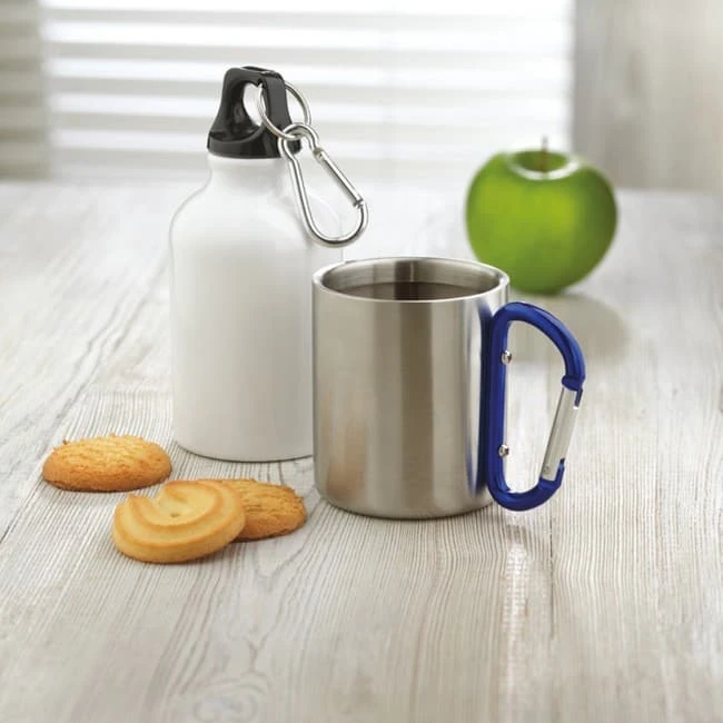 Metal Mug & Carabiner Handle