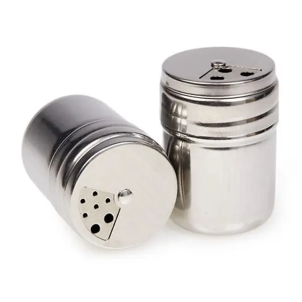 Stainless Steel Salt and Pepper Shaker Duster Cruet Mill