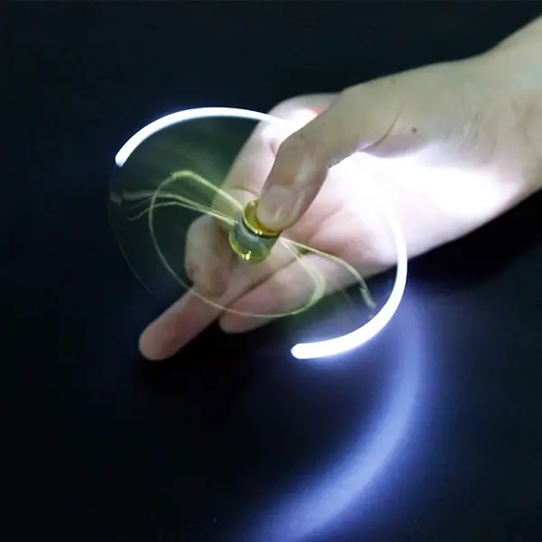 LED Spinner Stress Relief Fingertip Gyro Ball-Point Pen