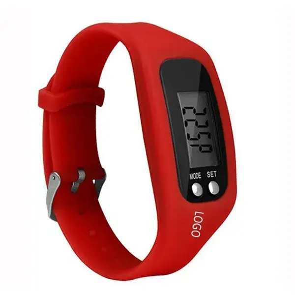 Digital Led Silicone Watch Pedometer