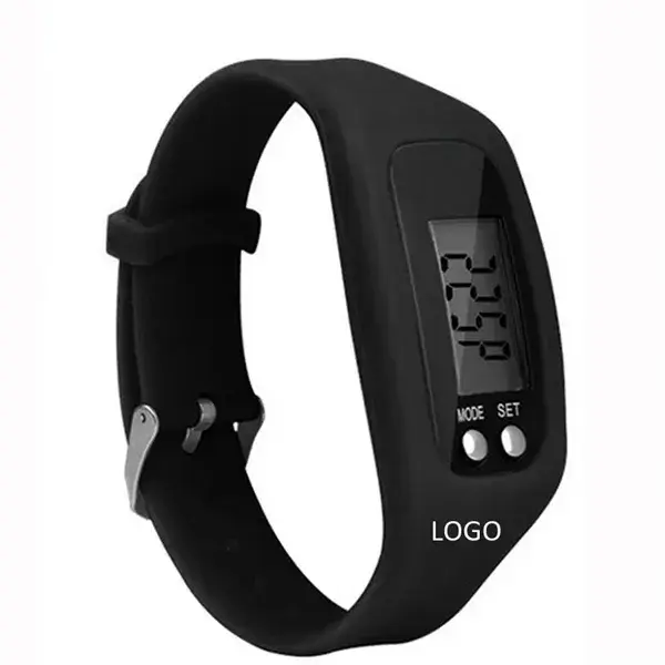 Digital Led Silicone Watch Pedometer
