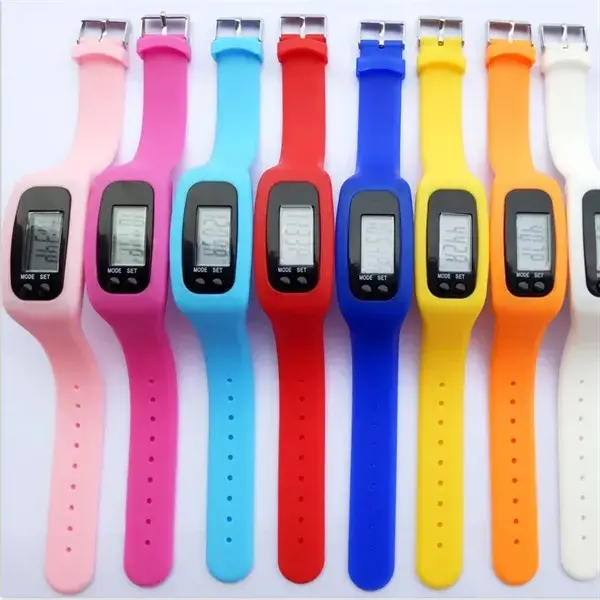 Digital Led Silicone Watch Pedometer