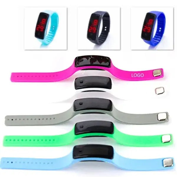 Rectangle Unisex Digital LED Watch