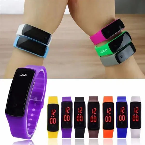 Rectangle Unisex Digital LED Watch