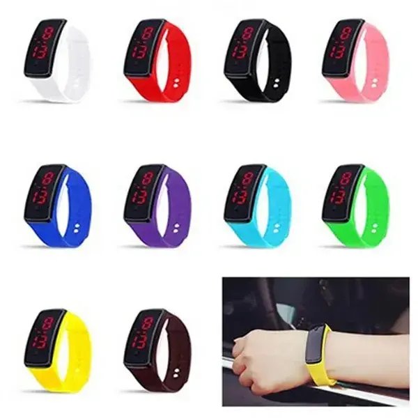 Rectangle Unisex Digital LED Watch
