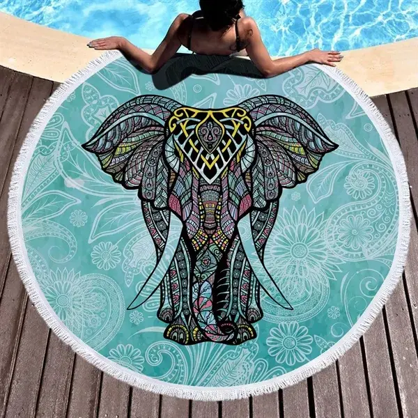 60" Round Beach Towel
