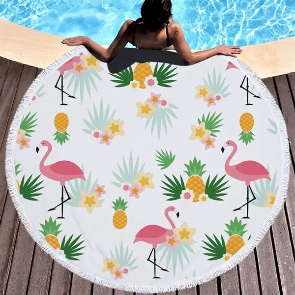 Flamingo themed Beach Towel