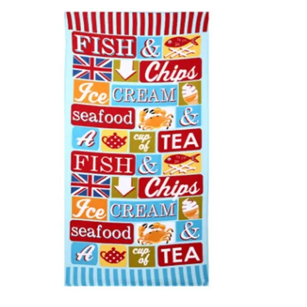 Full Color Printed Microfiber Beach Towel