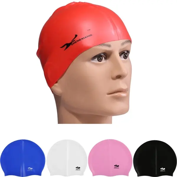 Waterproof Silicone Adult Swimming Cap