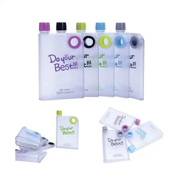 Flat Frosted Notebook Water Bottle