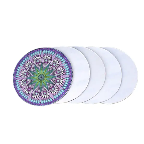 7.9" Round rubber mouse pad
