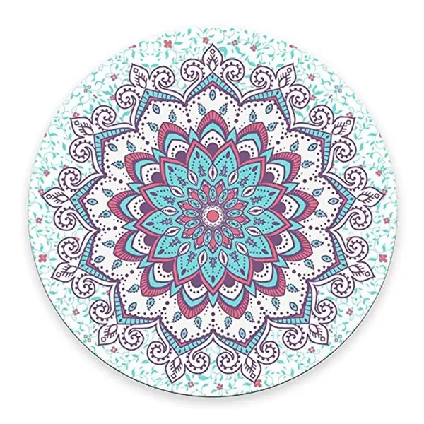 7.9" Round rubber mouse pad