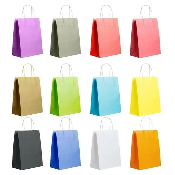 Party Gift Kraft Paper Handles Bag