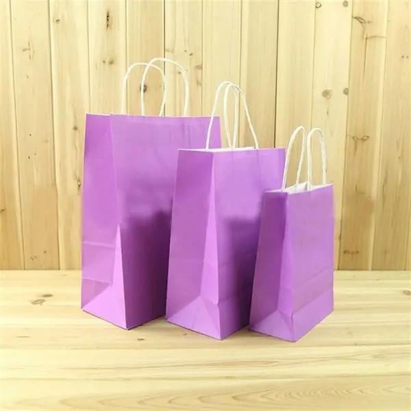 Party Gift Kraft Paper Handles Bag