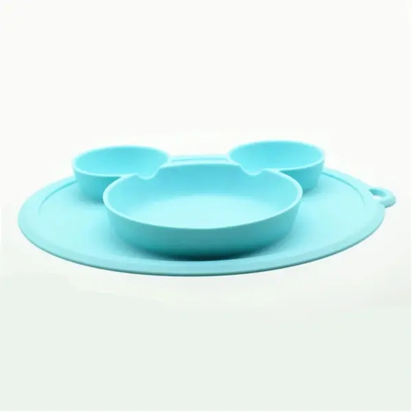 Adsorbable Baby Silicone Plate Bowl