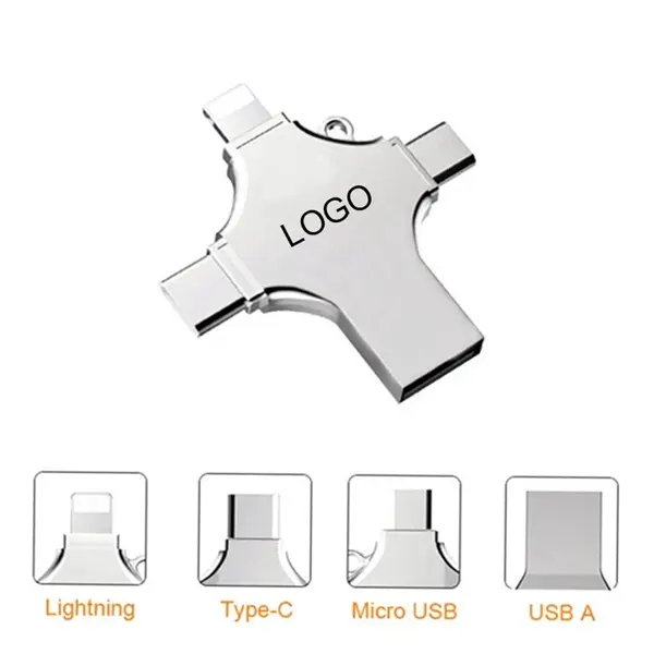 16GB 4 in 1 Cellphone USB Flash Drive