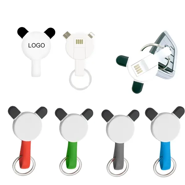 3 in 1 Magnetic Keychain USB Charging Cable