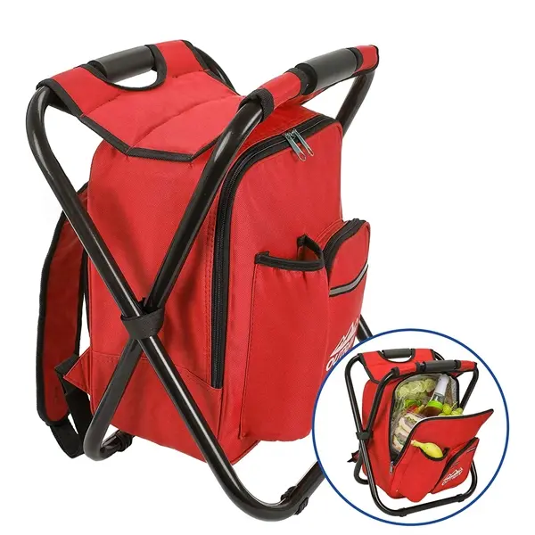 Portable Camping Folding Cooler Chair Backpack
