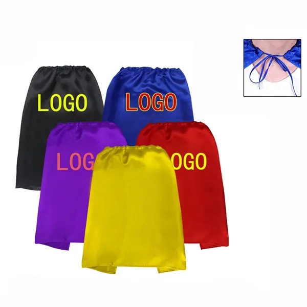 Custom Kids Superhero Cape – Satin Cloak with Logo