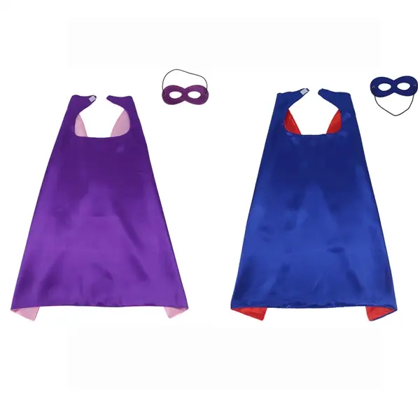Custom Kids Superhero Cape & Mask Set with Logo