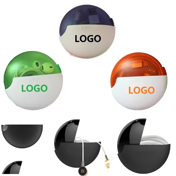Round Plastic Earphone Case