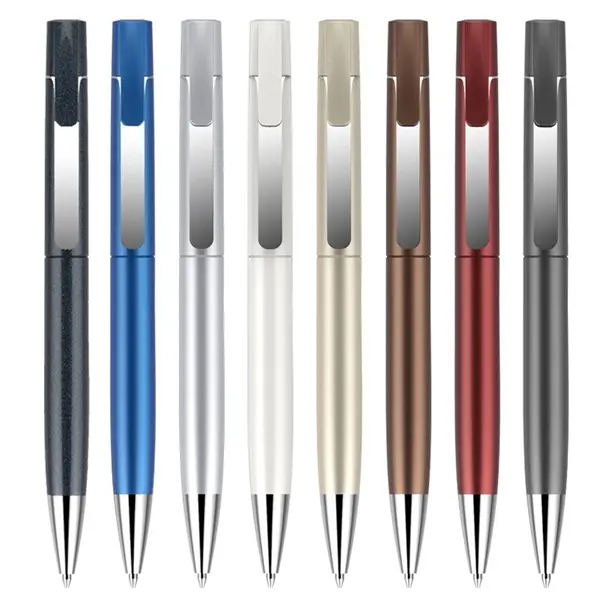 New metal pen holder business simple ball pen
