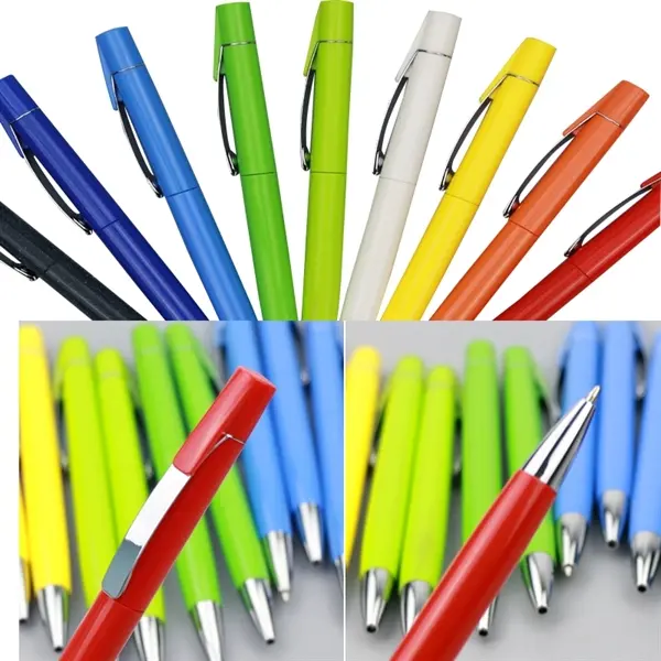 New metal pen holder business simple ball pen
