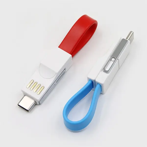 Key ring 3 in 1 data cable USB charger Cable USB Type C Ca