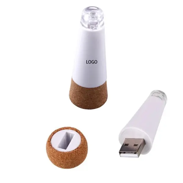 Rechargeable LED Bottle Stopper With USB Interface Reserved