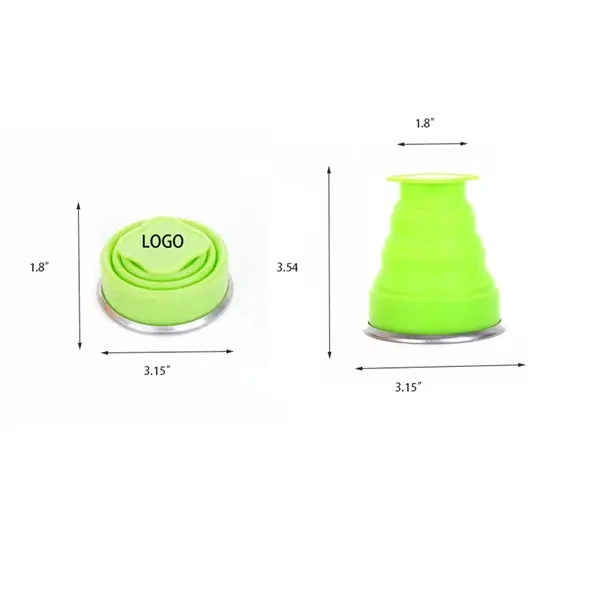 Silicone Travel Cup Retractable Folding Coffee Cup Telescopi