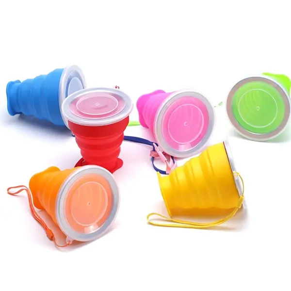 Silicone Travel Cup Retractable Folding Coffee Cup Telescopi