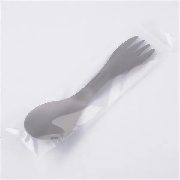 2 in 1 Mini Portable Titanium Spork