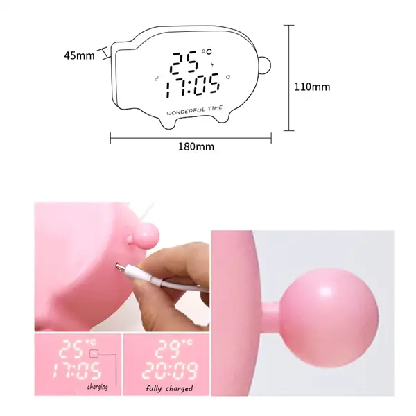 Sound and Light Control LED Alarm Clock