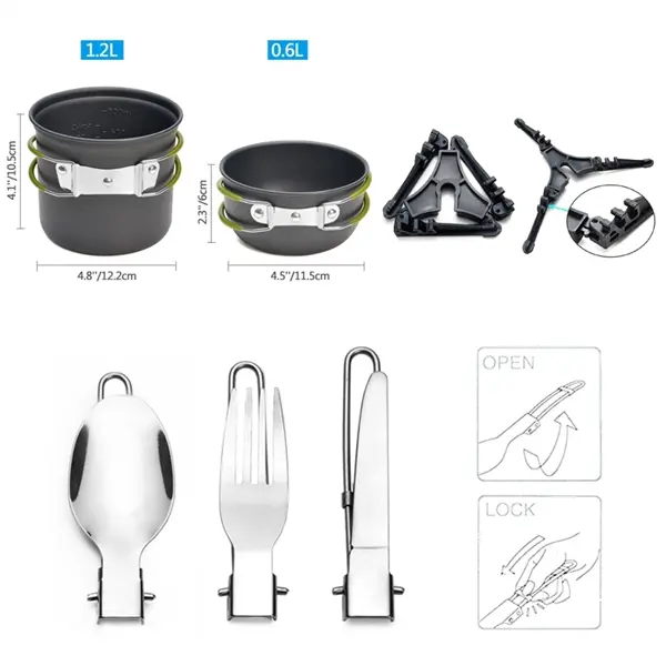 Outdoor Camping Picnic Set Pot Set Cutlery Set