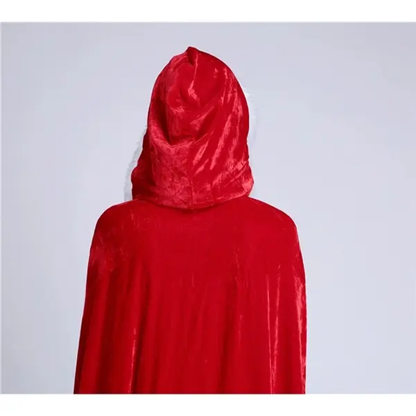 Adult Red Christmas Long Cloak Cape