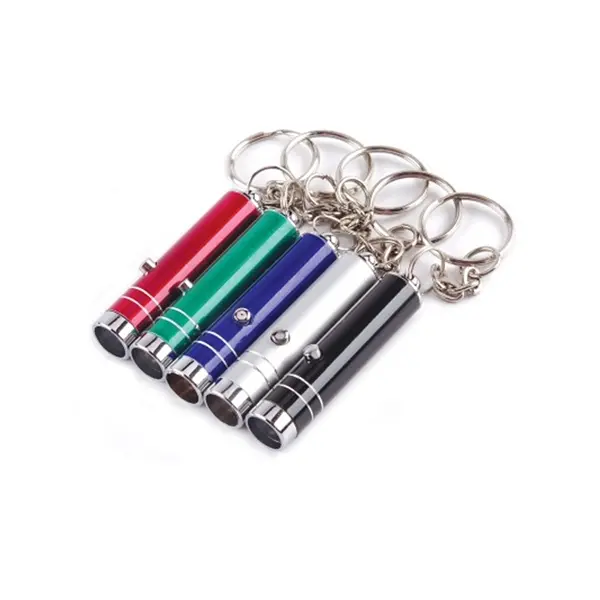 Custom Metal LED Flashlight Key Chain