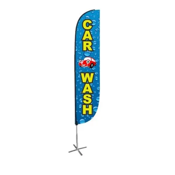 15ft x 2ft Full Color Two Sides Tear Drop Flag Kit